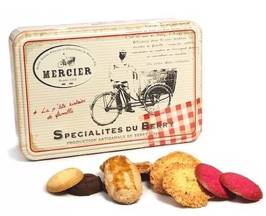Mercier Boite Metalisee De Biscuits Assortis 230gr