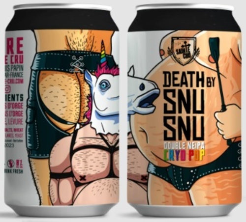 FRANCE ALSACE SAINTE CRU DEATH BY SNU SNU DOUBLE NEIPA CRYO POP CANS 8% 44CL