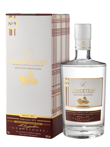 RHUM BLANC GUADELOUPE LONGUETEAU PARCELLE N°9 55% 70CL