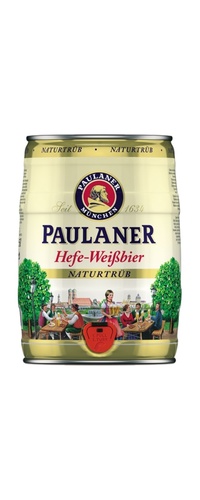 BIERE ALLEMANDE PAULANER HEFE WEISSBIER 5L 5.5% FUT JETABLE