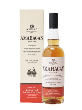 Whisky Japon Blend Malt Amahagan N°2 Red Wine Wood Finish 47% 70cl