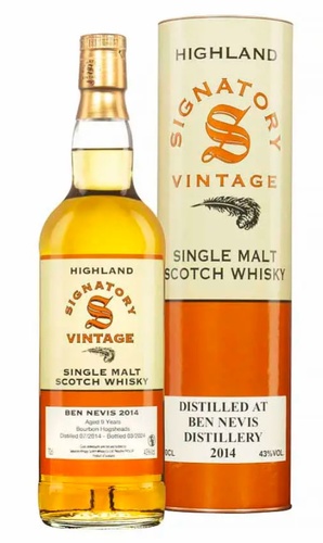 WHISKY ECOSSE HIGHLAND BEN NEVIS 9 ANS 2014 SIGNATORY VINTAGE 43% 70CL