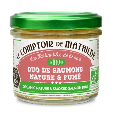 Comptoir De Mathilde Duo De Saumons Nature Et Fume Bio 90g