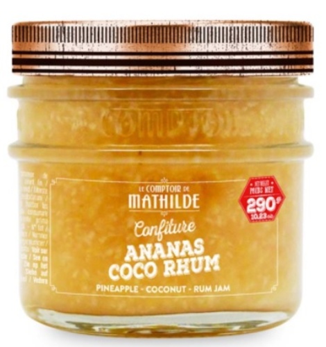 COMPTOIR DE MATHILDE CONFITURE ANANAS COCO RHUM 290GR