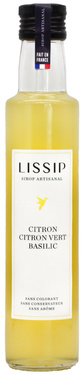 Lissip Sirop Artisanal Citron Citron Vert Basilic 25cl
