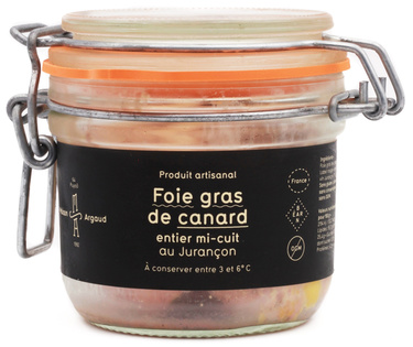 Maison Argaud Foie Gras De Canard Entier Mi-cuit Au Jurancon 180gr
