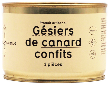 Maison Argaud Gesiers De Canard Confits 5 Pieces 350gr