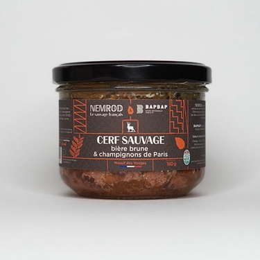 Nemrod Terrine De Cerf A La Biere Brune Et Aux Champignons De Paris 100gr