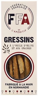 Federation Francaise De L'aperitif Gressins Huile D Olive Et Graines 90g