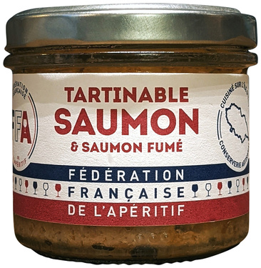 Federation Francaise De L'aperitif Tartinable Saumon & Saumon Fume 100g