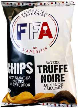 Federation Francaise De L'aperitif Chips A La Truffe Noire Cuites Chaudron 100g