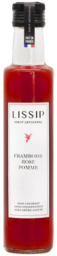Lissip Sirop Artisanal Framboise Rose Pomme 25cl