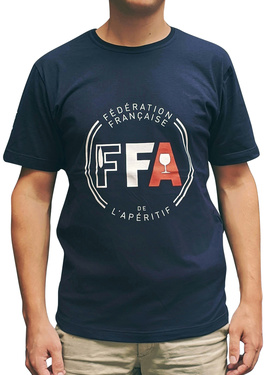 Federation Francaise De L'aperitif T-shirt Ffa Bleu Marine