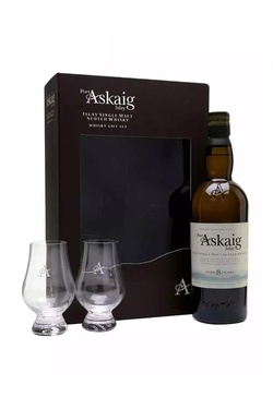 Whisky Ecosse Islay Single Port Askaig Coffret 2 Verres 45.8% 70cl