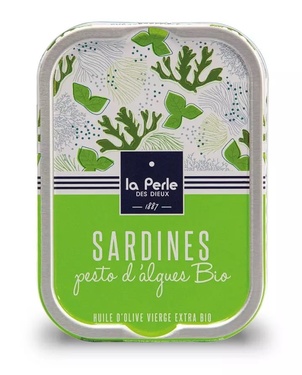 La Perle Des Dieux Sardines Au Pesto D'algues Bio 115gr