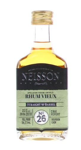 RHUM MARTINIQUE NEISSON STRAIGHT FROM THE BARREL FUT 26 VEVERT  56.2% 20CL