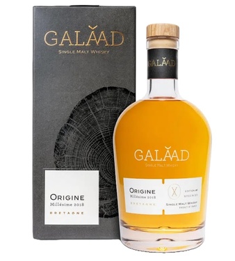 Whisky Bretagne Galaad Origine 2018 Distillerie De La Mine D'or 44.5% 70cl