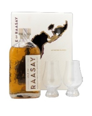 Whisky Ecosse Isle Of Raasay Single Mat Signature  Coffret 2 Verres 46% 70cl