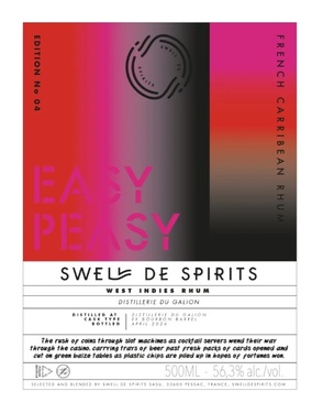 Rhum Swell De Spirits Easy Peasy #4 Distillerie Du Galion 56.3% 50cl