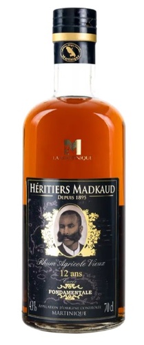 RHUM MARTINIQUE HERITIERS MADKAUD XO 12 ANS 43% 70CL