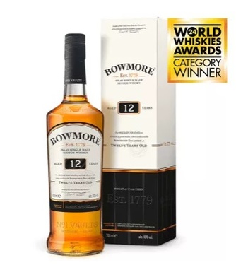 Whisky Islay Single Malt Bowmore 12 Ans 40% 70cl