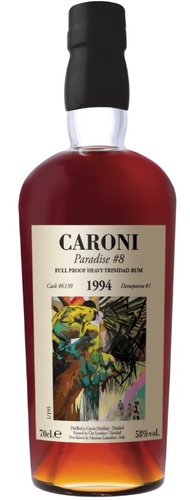 RUM TRINIDAD VELIER CARONI 1994 25 ANS PARADISE #8 58% 70CL