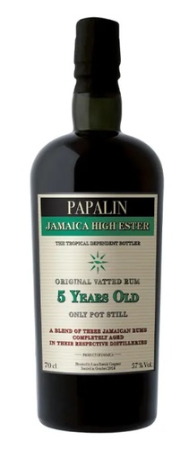 RHUM JAMAIQUE VELIER PAPALIN 5 ANS HIGH ESTER OVERPROOF 57% 70CL