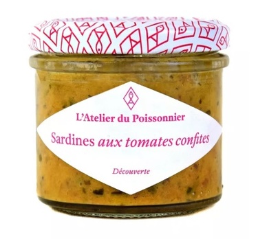 Atelier Du Poissonnier Rillettes De Sardines Aux Tomates Confites 90gr