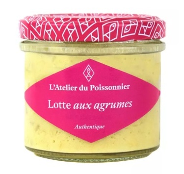 Atelier Du Poissonnier Rillettes De Lottes Aux Agrumes 90gr