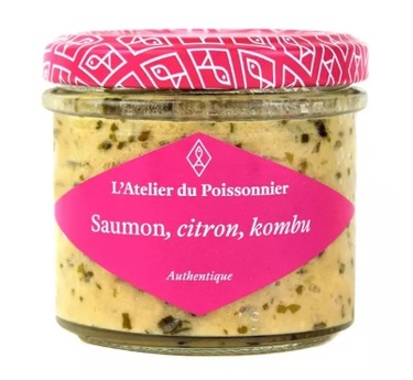 Atelier Du Poissonnier Rillettes De Saumon Citron Kombu 90gr