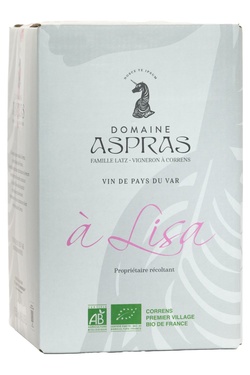 Bib 5l Igp Var Rose A Lisa Domaine Aspras 2024 Bio