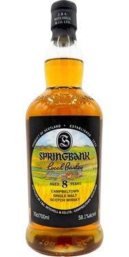 Whisky Ecosse Campbeltown Springbank Local Barley 8 Ans 58.1% 70cl