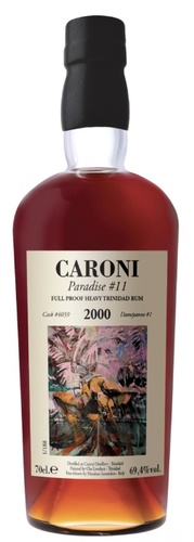 RUM TRINIDAD VELIER CARONI 2000 CASK #4059 19 ANS PARADISE #11 69.4% 70CL