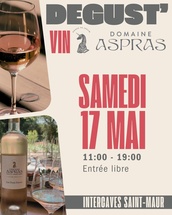 Rdv Dégustation Vin Aspras 17 Mai 2025