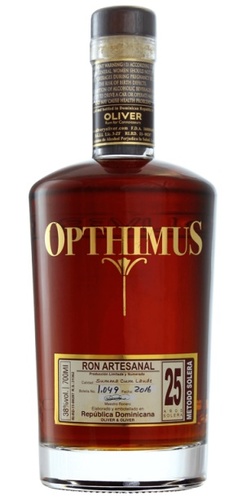 RHUM VIEUX REP DOMINICAINE OPTHIMUS 25 ANS 38% 70CL