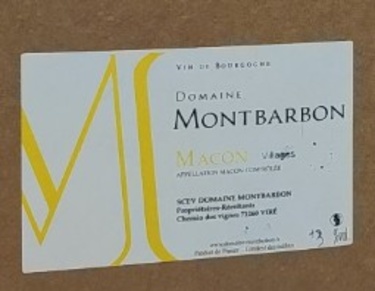 Rav Aop Macon Villages Blanc Domaine Montbarbon 3l