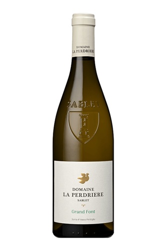 AOP COTES DU RHONE VILLAGES SABLET BLANC CUVEE GRAND FONT LA PERDRIERE 2024