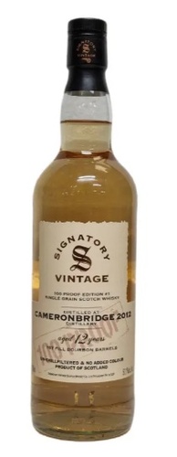 WHISKY LOWLAND SIGNATORY VINTAGE 100% PROOF CAMERONBRIDGE 12 ANS 2012 57.1% 70CL