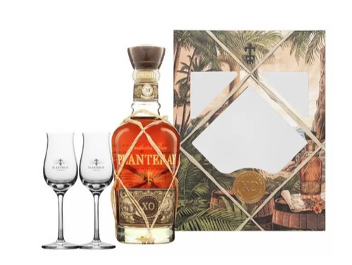 RHUM CARAIBES PLANTERAY XO 20TH ANNIVERSARY COFFRET 2 VERRES 40% 70CL