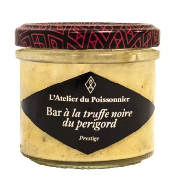 Atelier Du Poissonnier Rillettes De Bar A La Truffe Noire Du Perigord 90gr