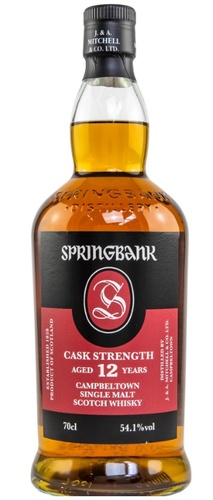 WHISKY SPRINGBANK 12 ANS CASK STRENGTH (EDITION 2023) 54.1% 70CL