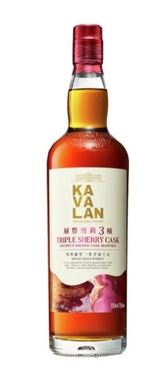 Whisky Taiwan Single Malt Kavalan Triple Sherry Cask 40% 70cl