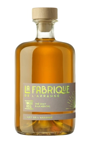 PUNCH AU RHUM LA FABRIQUE TOUAREG THE VERT  A LA MENTHE 39% 70CL