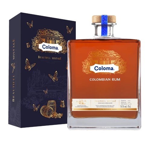 RHUM COLOMBIE COLOMA BEAUTIFUL MISTAKE 13 ANS BRUT DE FUT 50.3% 70CL