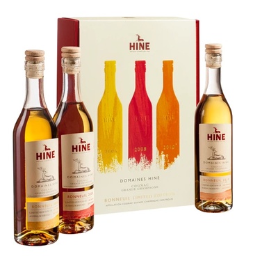 Coffret Cognac Hine Bonneuil 3x20cl 42.5% 60cl