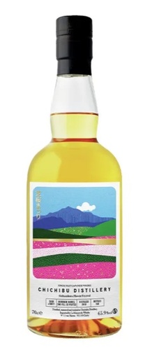 WHISKY JAPON CHICHIBU SINGLE CASK #10977 7 ANS BOURBON BARREL EX-PEATED SHIBAZAKURA FLOWER FESTIVAL 