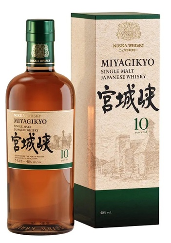WHISKY JAPON HONSHU SINGLE MALT MIYAGIKYO 10 ANS 45% 70CL