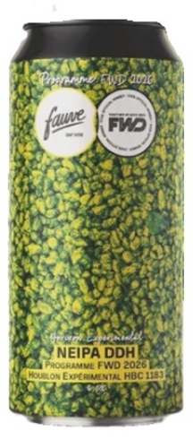 FRANCE FAUVE PROGRAMME FWB 2026 NEIPA DDH HBC 1183 6.5% CANS 44CL