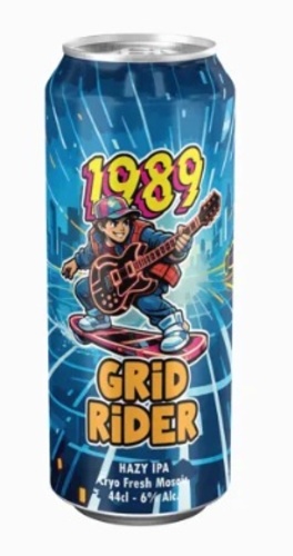 BIERE FRANCE 1989 BREWING GRID RIDER HAZY IPA CANS 6% 44CL