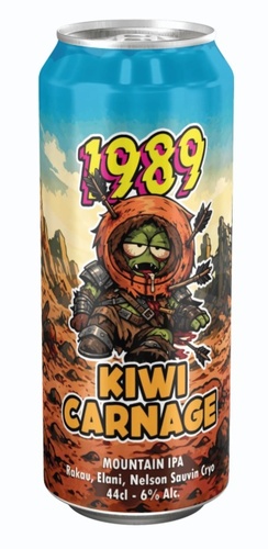 BIERE FRANCE 1989 BREWING KIWI CARNAGE MOUNTAIN IPA CANS 6% 44CL